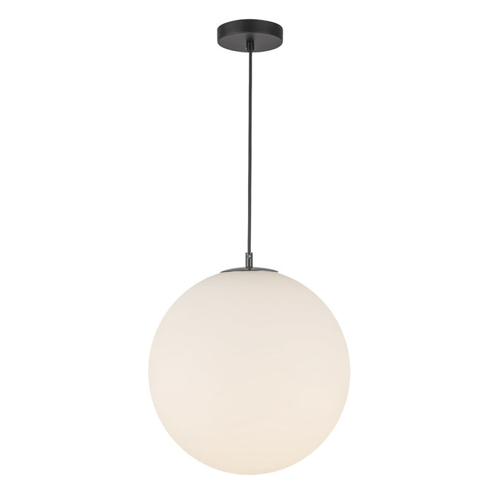 Kuzco Marco 16" LED Pendant, Black/Opal Glass - PD43616-BK-OP-5CCT-UNV