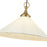 Kuzco Ellen 20" Socket Pendant, Gold/White Linen/White Linen