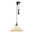 Kuzco Ellen 20" Socket Pendant, Black/White Linen/White Linen