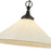 Kuzco Ellen 20" Socket Pendant, Black/White Linen/White Linen