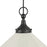 Kuzco Ellen 20" Socket Pendant, Black/White Linen/White Linen