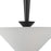 Kuzco Bridgette 16" Socket Pendant, Black/White Linen/Linen Shade