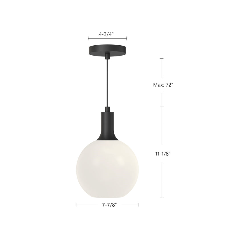 Kuzco Castilla 8in 1-Light Pendant | Aged Gold Metal and Clear Glass | Kitchen Island & Dining Room | 8 x 8 x 11 in | Model PD506108AGCL