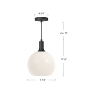 Kuzco Castilla 10in 1-Light Pendant | Classic Chic Aged Gold Metal and Clear Glass | Kitchen Island & Dining Room | Model PD506210AGCL