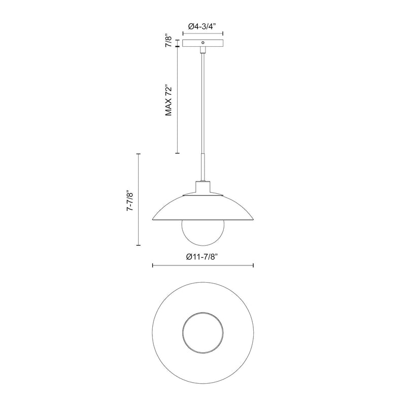 Alora Mood Francesca 12in 1-Light Pendant | Mid-Century Aged Gold and Clear Glass | Dining Room & Living Room | 7.88 x 11.88 in | Model PD517112AGCL