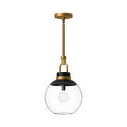 Kuzco Copperfield 1-Light 12in Pendant | Aged Gold and Clear Glass | Dining Room & Entryway | 60W E26 Socket Dimmable | Model PD520512AGCL
