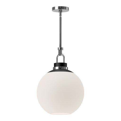 Kuzco Copperfield 16in 1-Light Pendant | Chrome and Opal Matte Glass | Kitchen Island & Dining Room | 22.25 x 15.75 in | Model PD520516CHOP