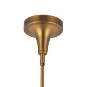 Kuzco Alora Hazel 10in 1-Light Pendant | Aged Gold and Opal Matte Glass | Kitchen Island & Dining Room | 10 x 10 x 13 in | Model PD524110AGOP