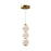 Kuzco Bijou 7"LED Pendant, Aged Gold/Opal Matte Glass - PD530313AGOP-UNV