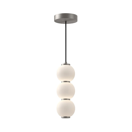 Kuzco Bijou 7in LED Pendant | Brushed Nickel and Opal Matte Glass | Kitchen Island & Dining Room | 1700lm 3000K 90CRI Dimmable | Model PD530313BNOP