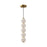 Alora Mood Bijou 5" LED Pendant, Aged Gold/Opal/Opal