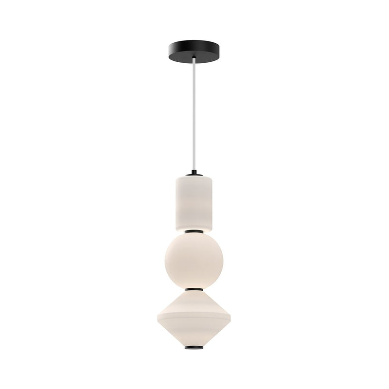 Kuzco Bijou 5"LED Pendant, Matte Black/Opal Matte Glass - PD531515MBOP-UNV