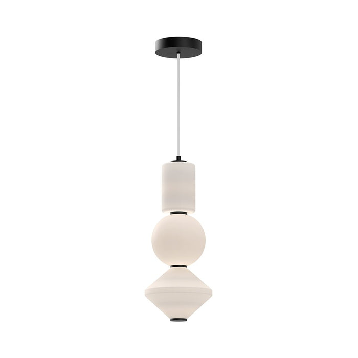 Kuzco Bijou 5"LED Pendant, Matte Black/Opal Matte Glass - PD531515MBOP-UNV