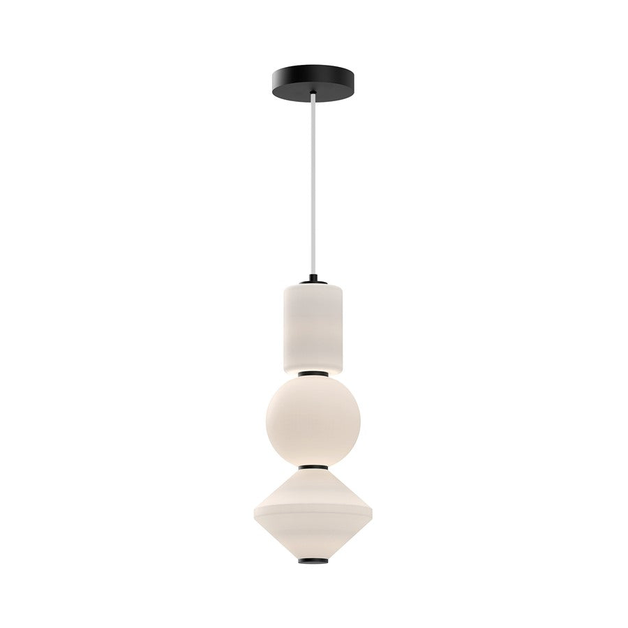 Kuzco Bijou 5"LED Pendant, Matte Black/Opal Matte Glass - PD531515MBOP-UNV
