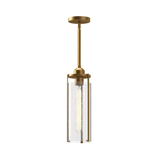 Alora Mood Belmont 3-Light 7in Pendant | Aged Gold and Clear Water Glass | Dining Room & Kitchen Island | 16.75 x 7.38 in | Model PD536107AGWC