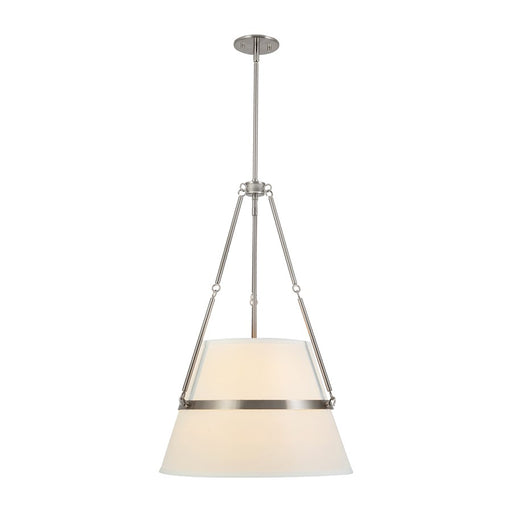 Kuzco Oliver 18" Brushed Nickel Dim, Brushed Nickel/White Linen - PD546719BNWL