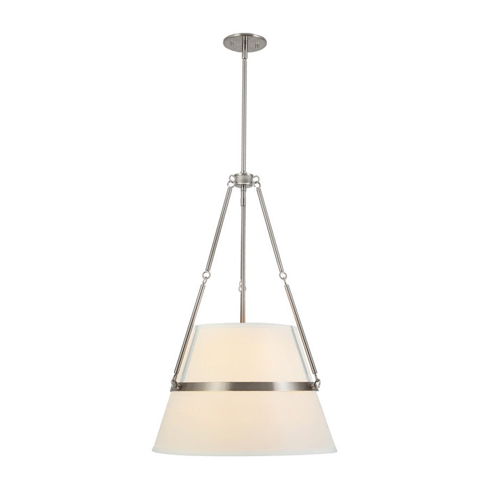 Kuzco Oliver 18" Brushed Nickel Dim, Brushed Nickel/White Linen - PD546719BNWL
