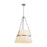 Kuzco Oliver 18" Brushed Nickel Dim, Brushed Nickel/White Linen