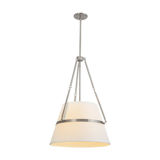 Kuzco Oliver 18" Brushed Nickel Dim, Brushed Nickel/White Linen
