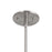 Kuzco Oliver 18" Brushed Nickel Dim, Brushed Nickel/White Linen