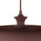 Kuzco Minori 15" Socket Pendant, Burgundy/Steel Shade
