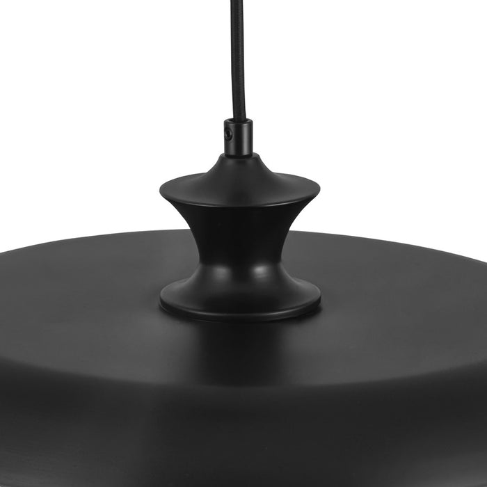 Kuzco Minori 15" Black Pendant, Glossy Black
