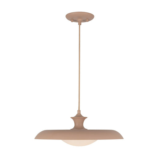 Kuzco Minori 15" Socket Pendant, Peach/Steel Shade - PD557015PEC