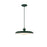 Kuzco Minori 15" Socket Pendant, Pine Green/Steel Shade
