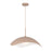 Kuzco Kirby 22" Socket Pendant, Peach/Steel Shade - PD55922-PEC