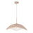 Kuzco Kirby 22" Socket Pendant, Peach/Steel Shade