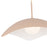 Kuzco Kirby 22" Socket Pendant, Peach/Steel Shade
