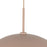 Kuzco Kirby 22" Socket Pendant, Peach/Steel Shade