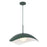 Kuzco Kirby 22" Socket Pendant, Pine Green/Steel Shade - PD55922-PGN