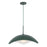 Kuzco Kirby 22" Socket Pendant, Pine Green/Steel Shade