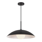 Kuzco Regent 19" Blk Pendant, Blk - PD56019-BK