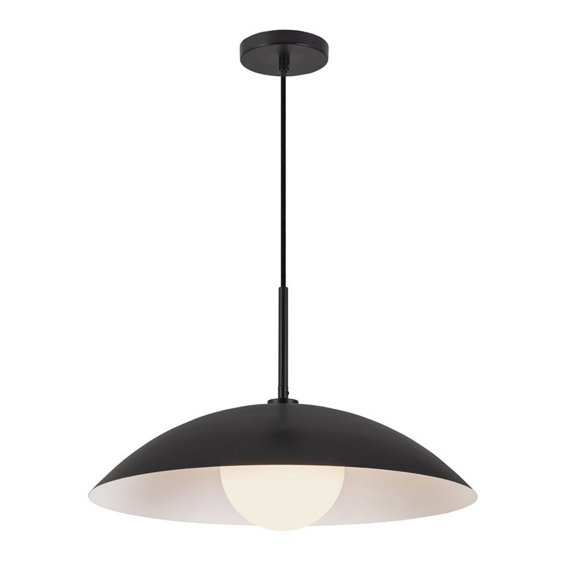 Kuzco Regent 19" Blk Pendant, Blk - PD56019-BK