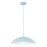 Kuzco Regent 19" Socket Pendant, Cerulean/Steel Shade