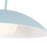 Kuzco Regent 19" Socket Pendant, Cerulean/Steel Shade