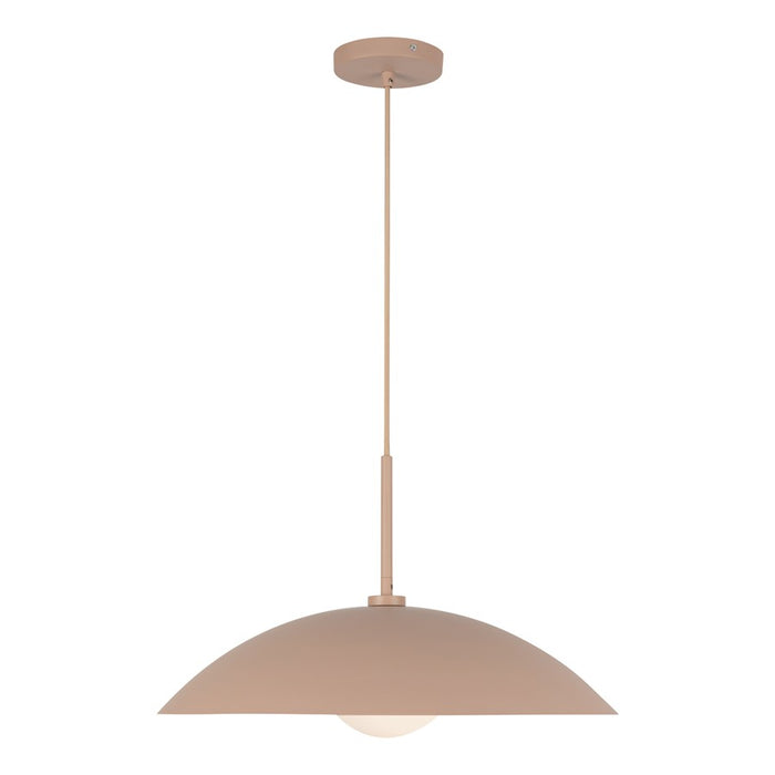 Kuzco Regent 19" Socket Pendant, Peach/Steel Shade - PD56019-PEC