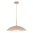 Kuzco Regent 19" Socket Pendant, Peach/Steel Shade