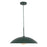 Kuzco Regent 19" Socket Pendant, Pine Green/Steel Shade - PD56019-PGN