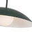 Kuzco Regent 19" Socket Pendant, Pine Green/Steel Shade
