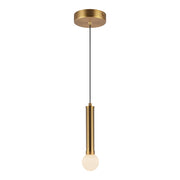 Kuzco Arden 9" LED Pendant, Brushed Gold/Opal Glass - PD612109BGOP-UNV