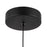 Kuzco Arden 9" LED Pendant, Matte Black/Opal Glass