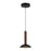 Kuzco Arden 9" (With) LED Pendant, Black/Opal Glass/Steel