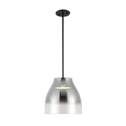 Kuzco Trinity 12in LED Pendant | Black Smoked Frosted Acrylic | Kitchen Island & Dining Room | 1700lm, 3000K, Dimmable | Model PD62012-BK-SM