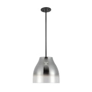 Kuzco Trinity 12in LED Pendant | Black Smoked Frosted Acrylic | Kitchen Island & Dining Room | 1700lm, 3000K, Dimmable | Model PD62012-BK-SM