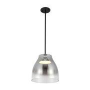 Kuzco Trinity 12in LED Pendant | Black Smoked Frosted Acrylic | Kitchen Island & Dining Room | 1700lm, 3000K, Dimmable | Model PD62012-BK-SM