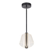Kuzco Mulberry 11" LED Pendant, Black/Light Guide - PD62511-BK-LG-UNV