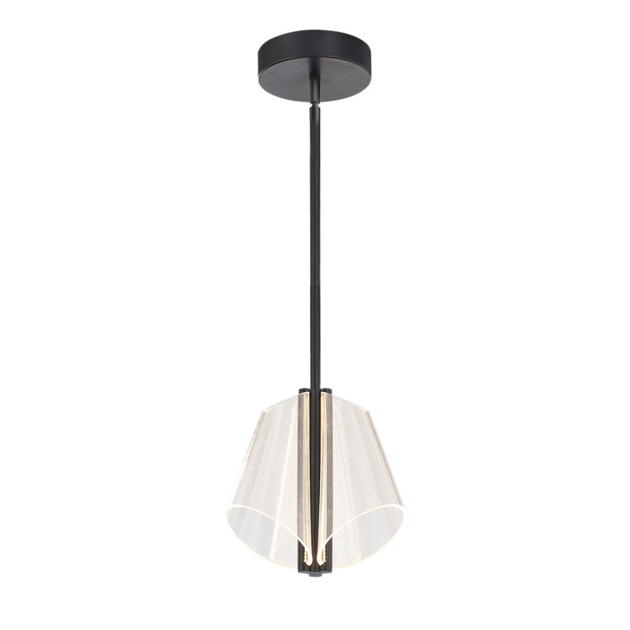Kuzco Mulberry 11" LED Pendant, Black/Light Guide - PD62511-BK-LG-UNV
